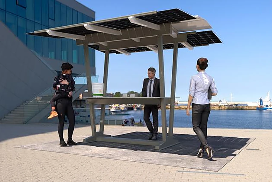 Solar Pergola ve Oturma Alanları